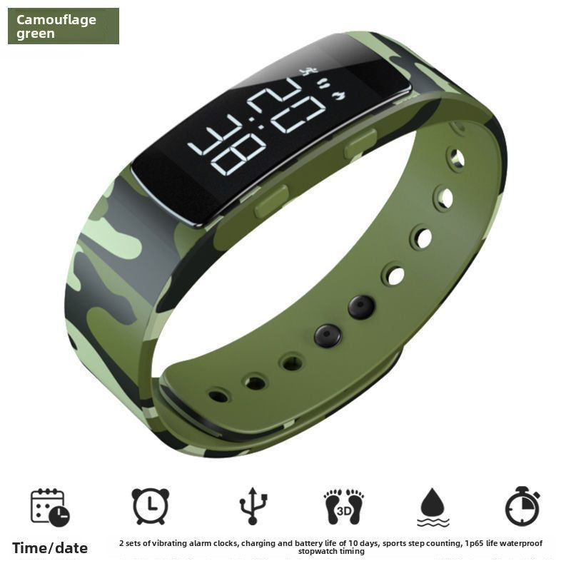 Montre réveil à vibration silencieuse multifonction