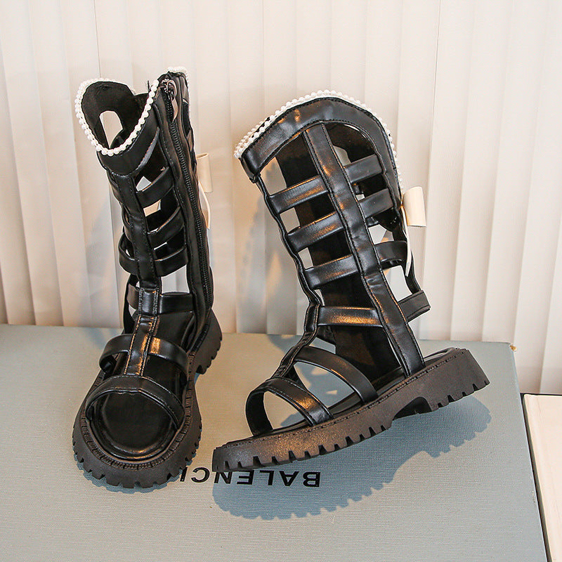 Sandales gladiateur pour filles, mode été