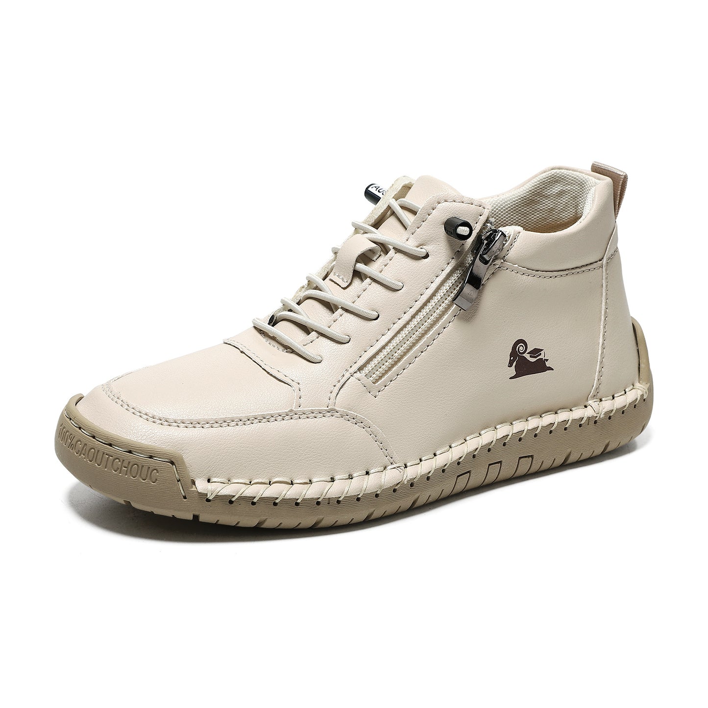 Chaussures plates à semelle souple cousues main