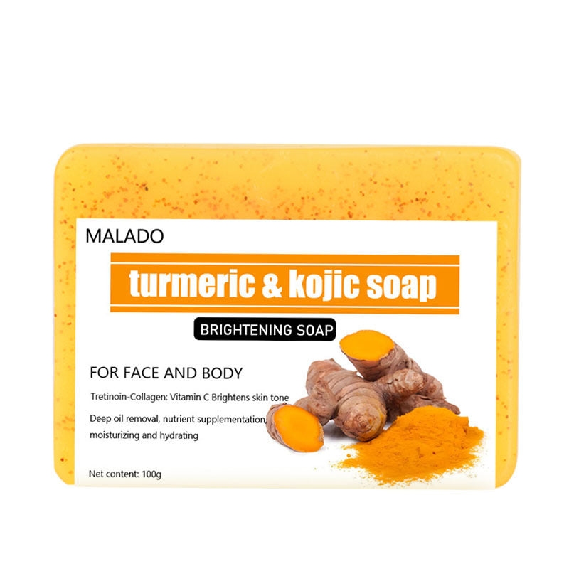 Savon au curcuma, granules de citron, savon à l'acide kojique