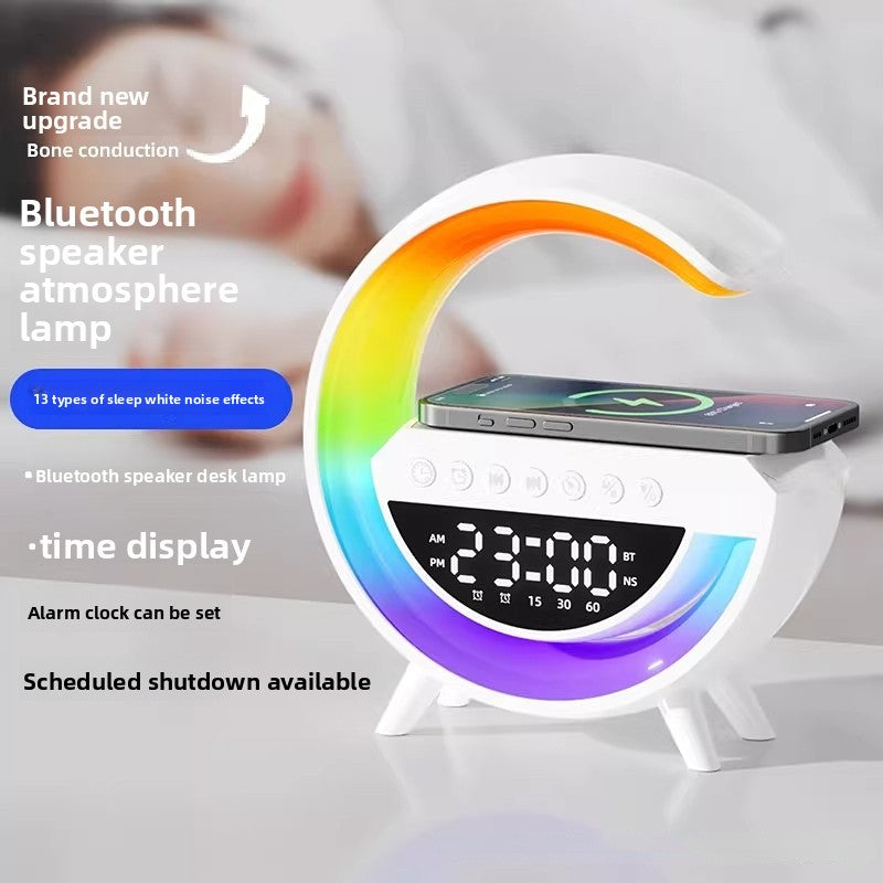 Lampe multifonctionnelle avec haut-parleur Bluetooth et chargeur sans fil