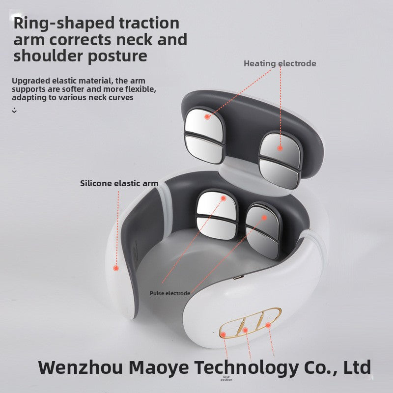 Appareil de massage cervical portable avec fonction chauffante et électrothérapie