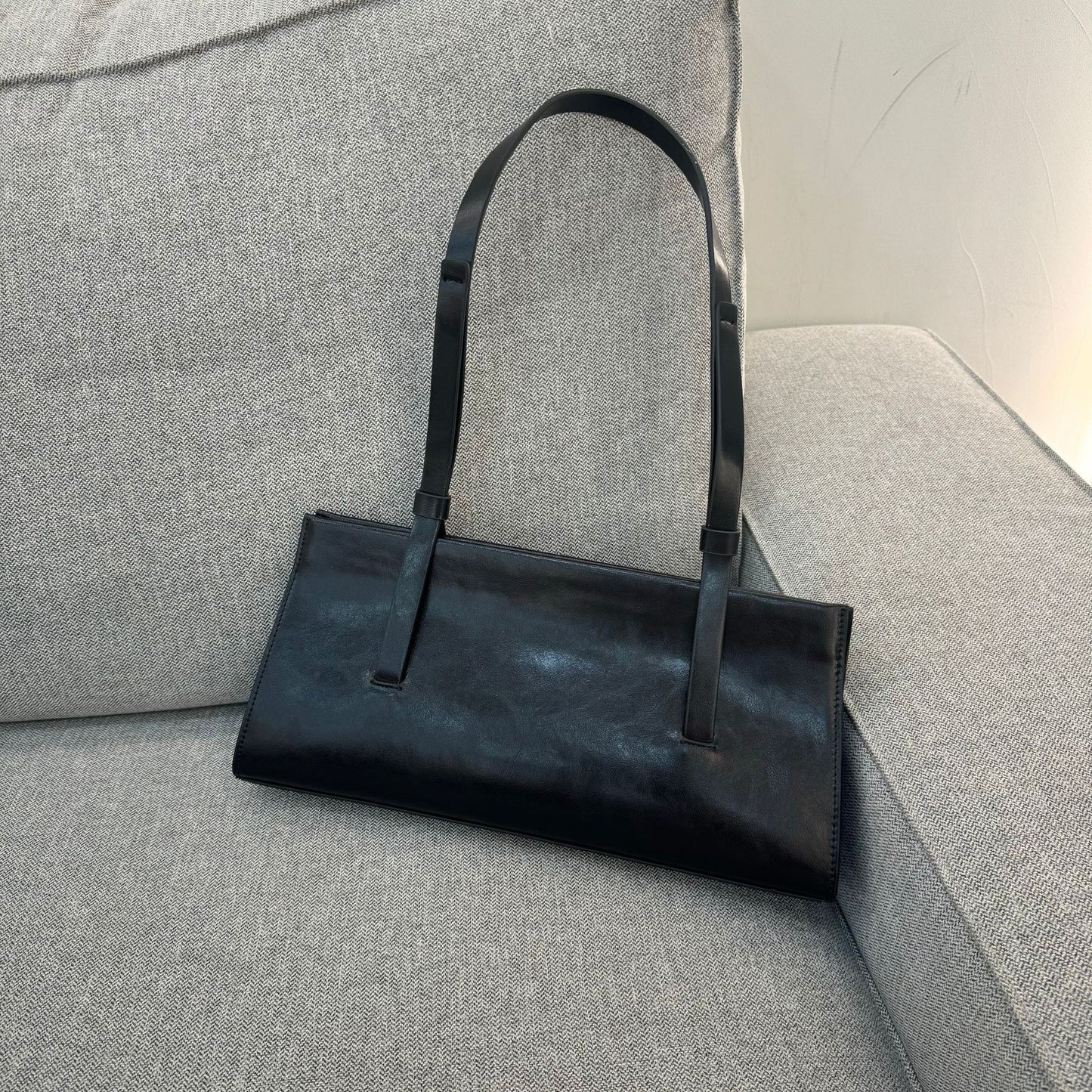 Sac bandoulière en cuir véritable style français