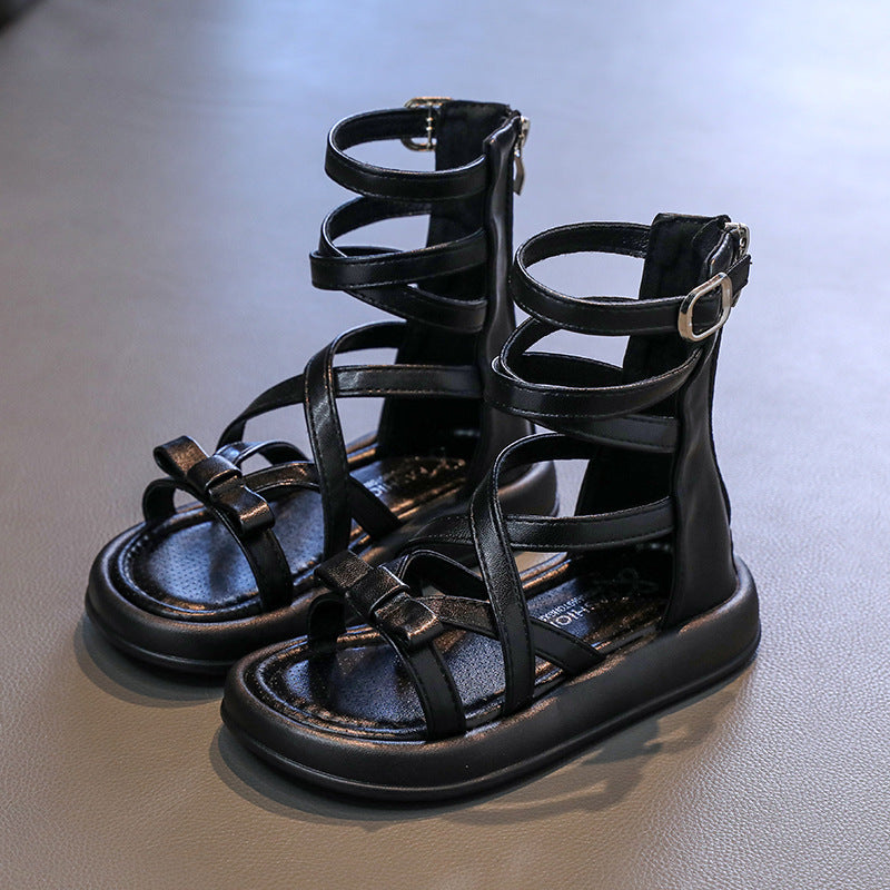 Sandales d'été pour filles à semelle souple