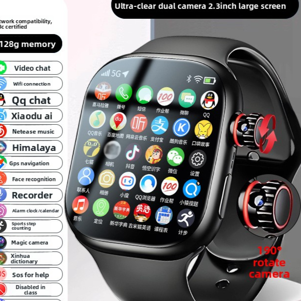Montre intelligente à double système avec connectivité cellulaire