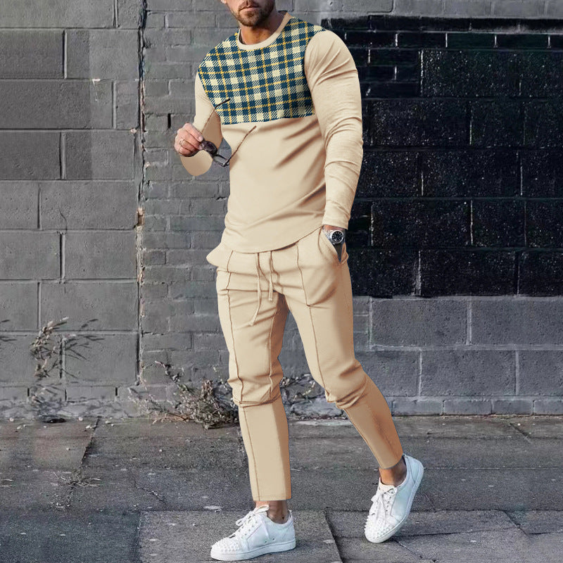Ensemble pull et pantalon de survêtement décontracté pour homme, imprimé 3D