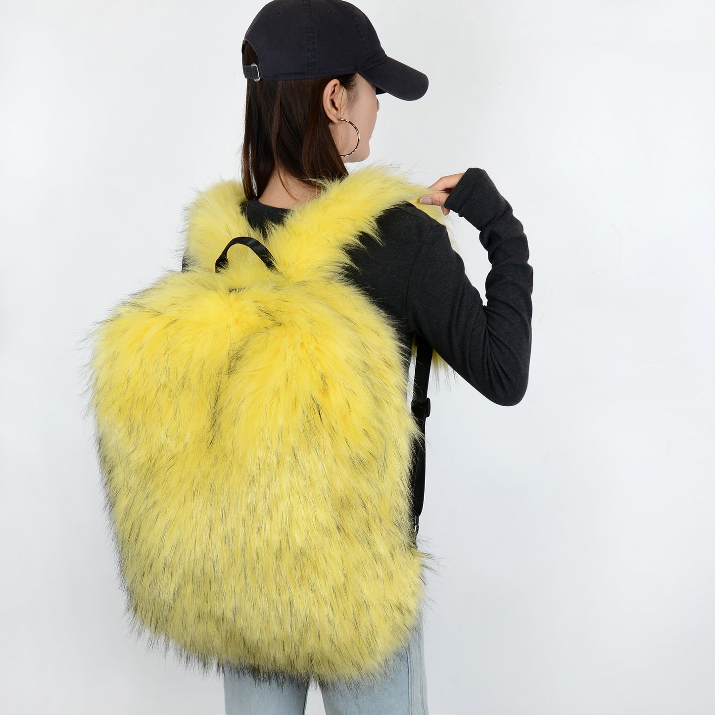 Sac à dos en peluche grande capacité