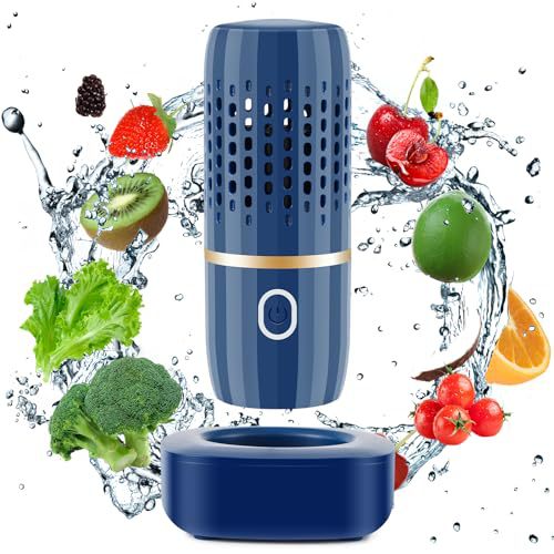 Purificateur de capsules sans fil, machine à laver les légumes portable