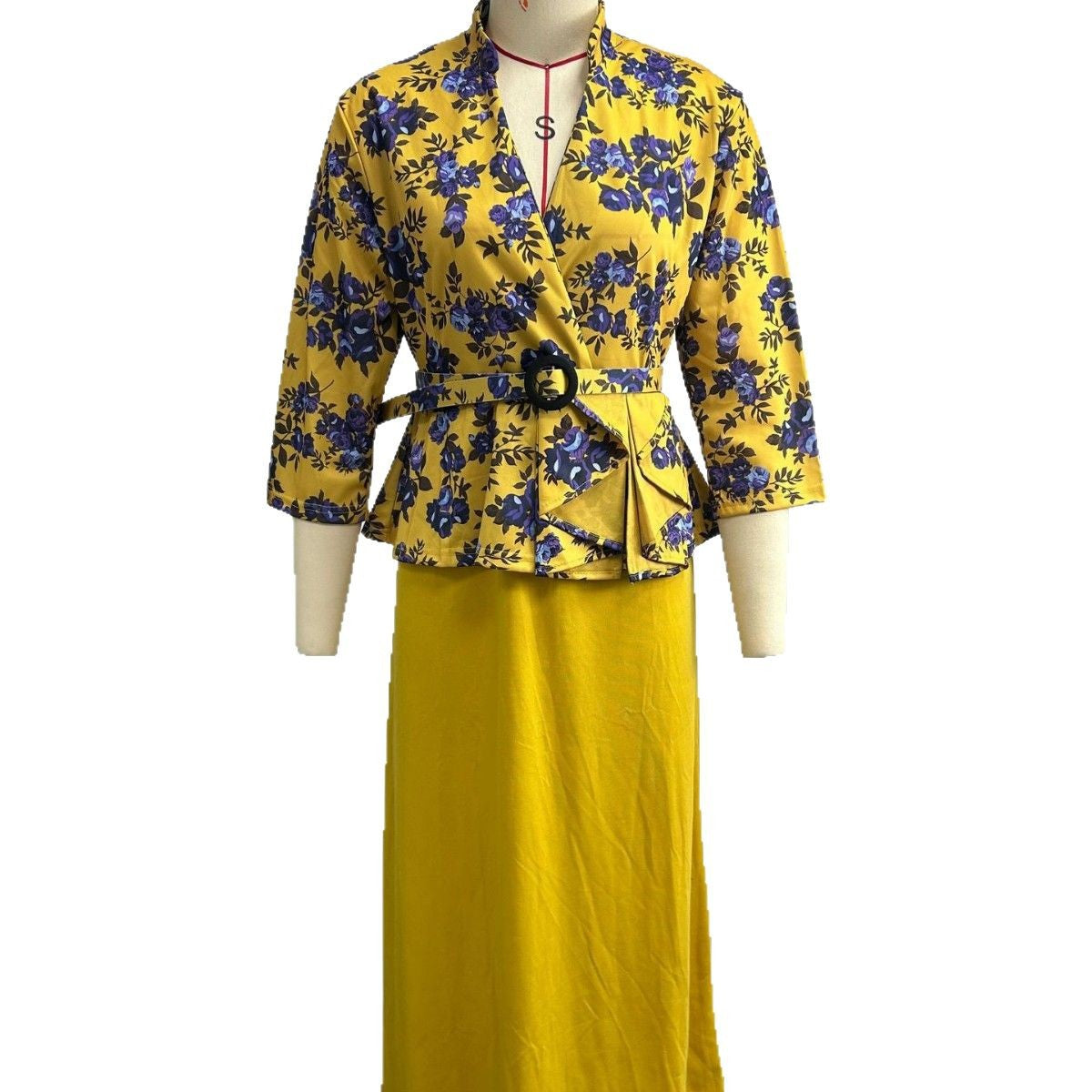 Robe de soirée sirène imprimée Noël