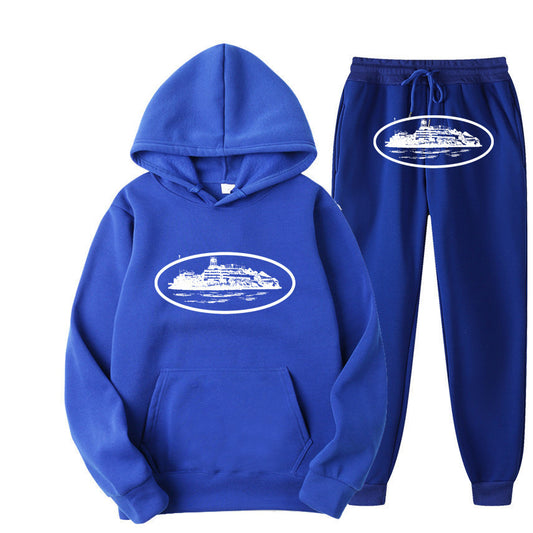 Ensemble sweat à capuche ample pour tenue de rue tendance
