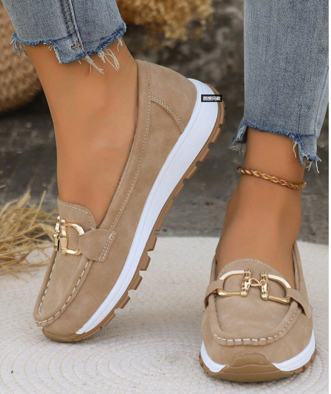 Chaussures de sport décontractées pour femmes avec chaîne en métal