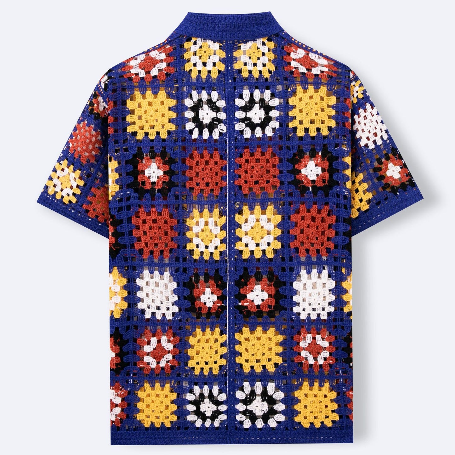 Polo tricoté style crochet