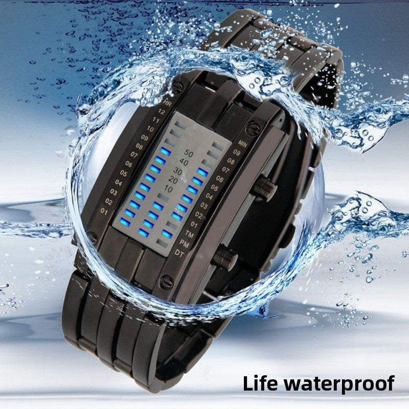 Montre-bracelet numérique à double affichage