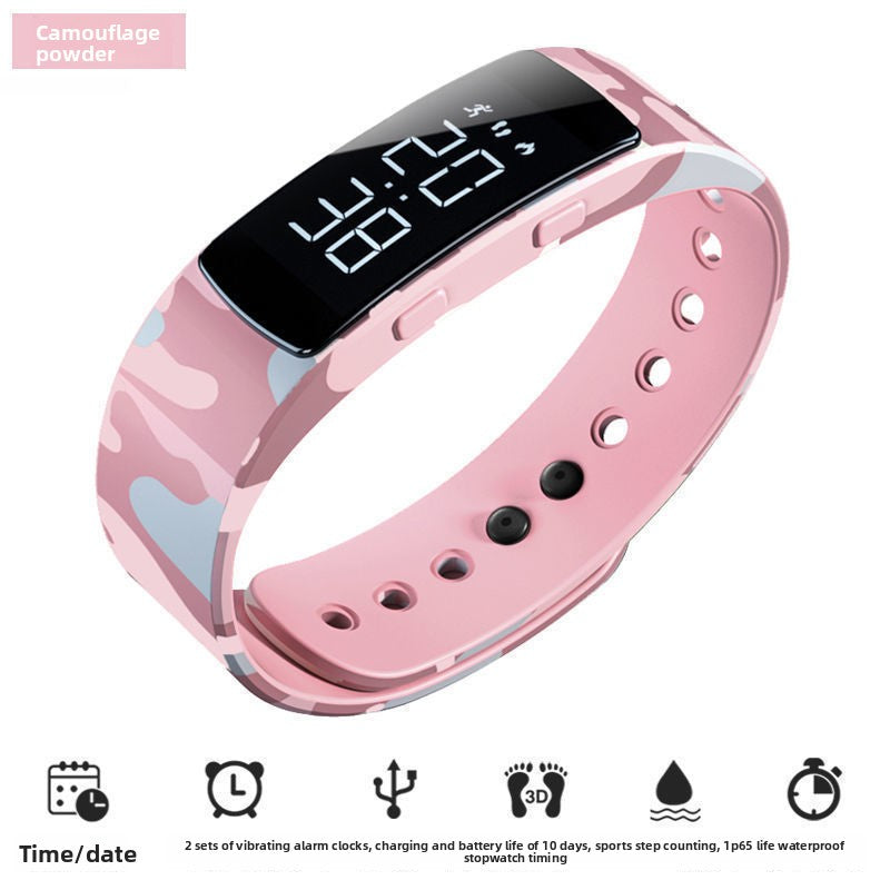 Montre réveil à vibration silencieuse multifonction