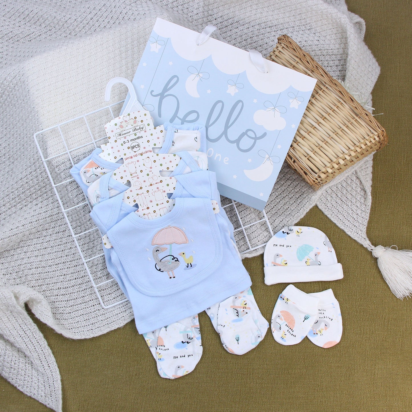Combinaison en coton pour nouveau-né