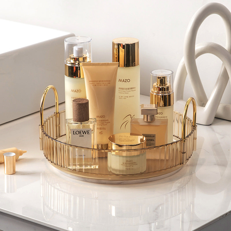 Boîte de rangement pour cosmétiques à disque rotatif