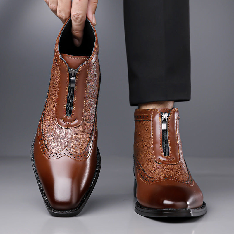 Chaussures pour hommes grande taille à bout pointu
