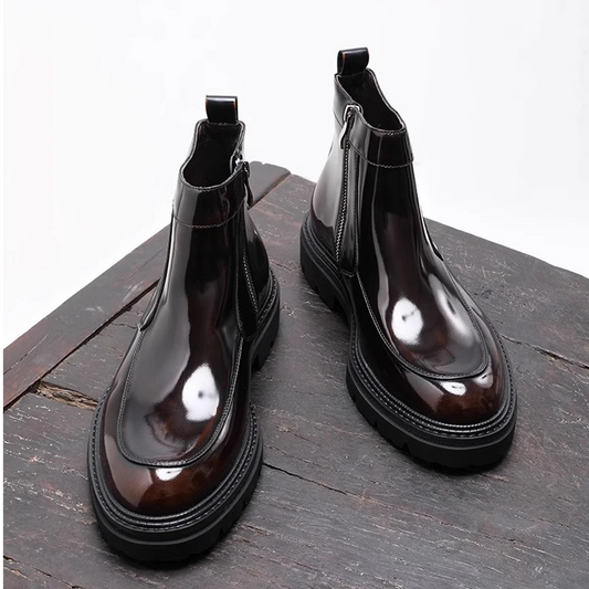 Chaussures montantes décontractées en cuir