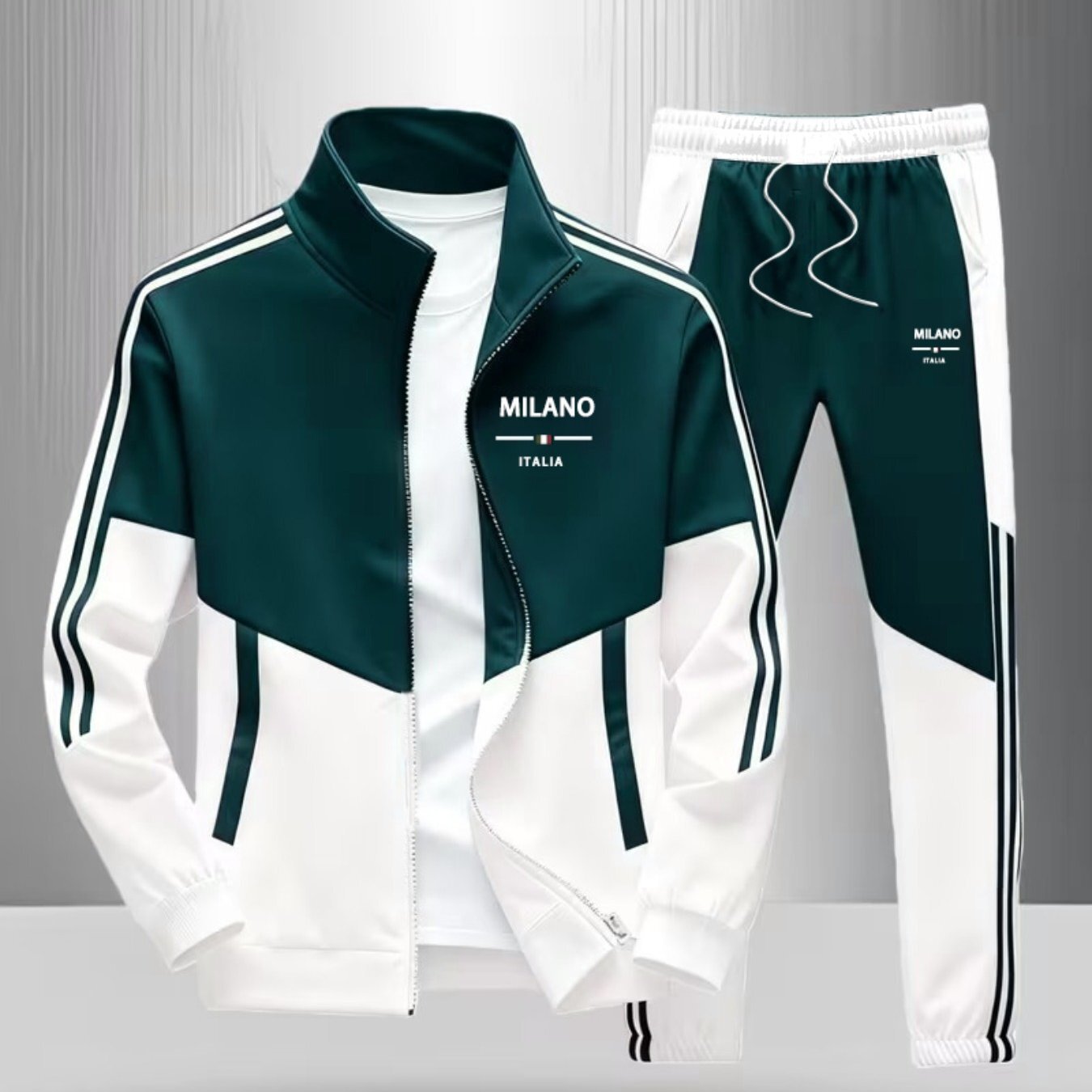 Ensemble veste zippée et pantalon pour hommes