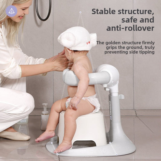 Étagère de bain pliable pour bébé avec base antidérapante