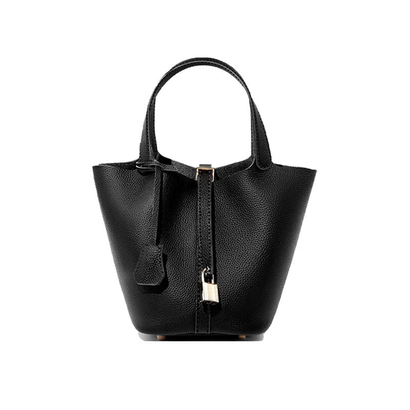 Sac seau en cuir pour femme