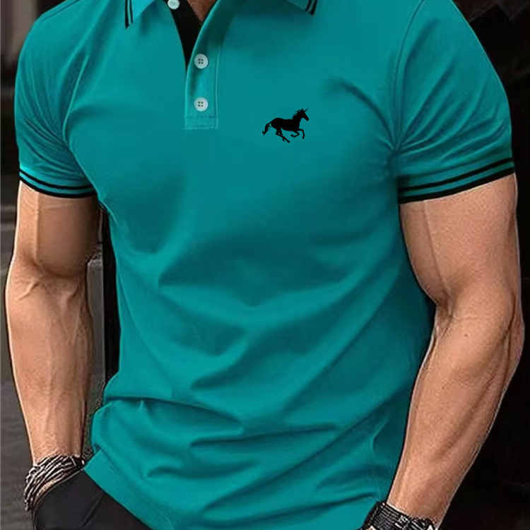Polo homme imprimé numérique 3D
