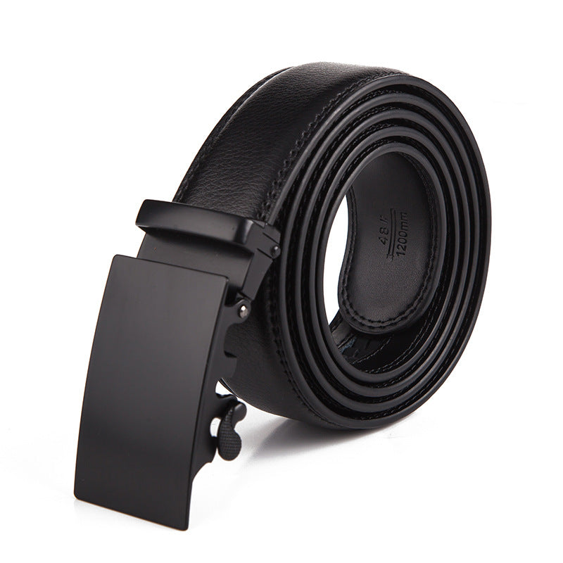 Ceinture pour homme en cuir véritable double face avec boucle automatique