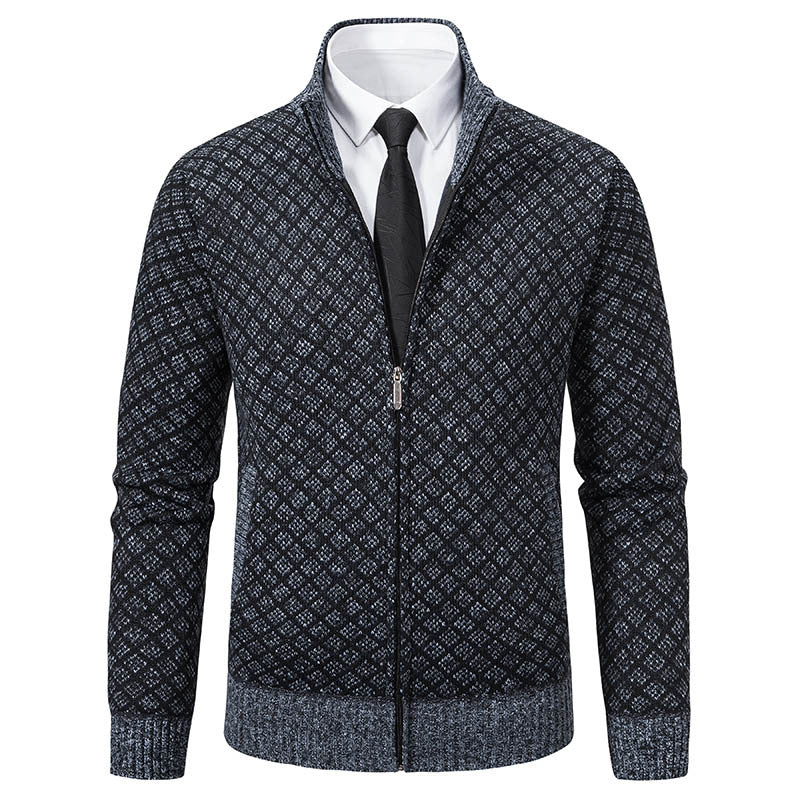Cardigan à capuche en tricot pour hommes