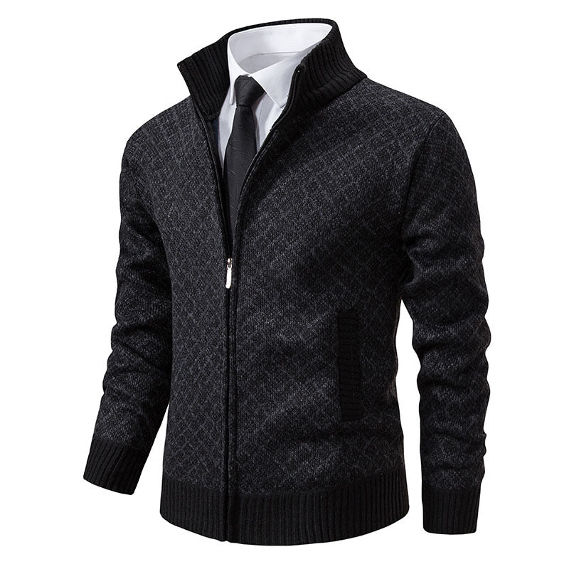 Cardigan à capuche en tricot pour hommes