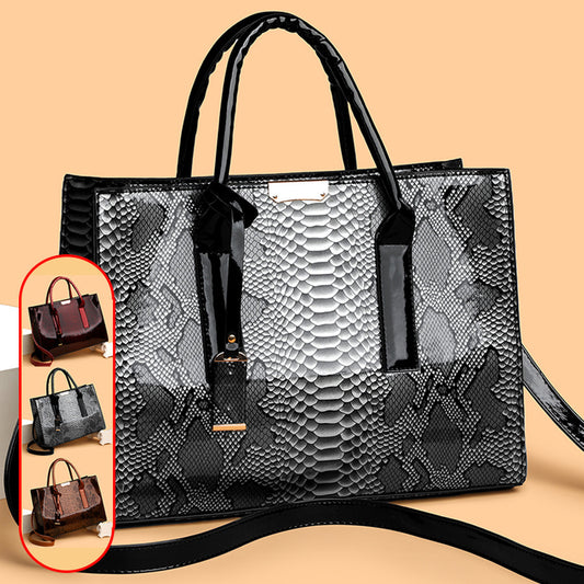 Sac bandoulière en PU à motif serpent