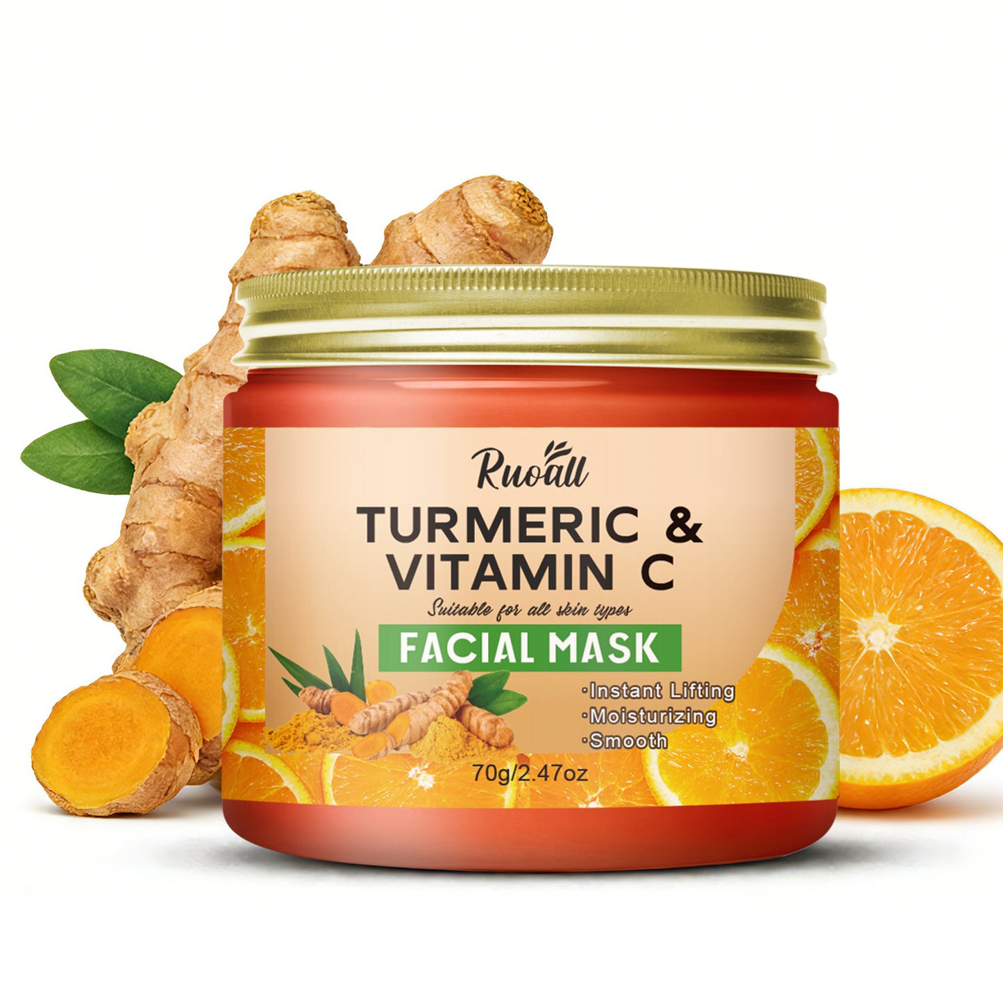 Masque visage lifting au curcuma et à la vitamine C