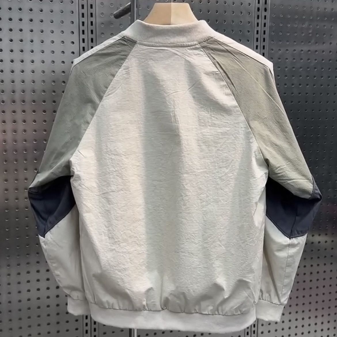 Veste à col de baseball mince