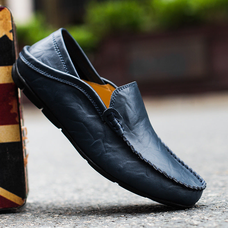 Chaussures de conduite en cuir pour hommes