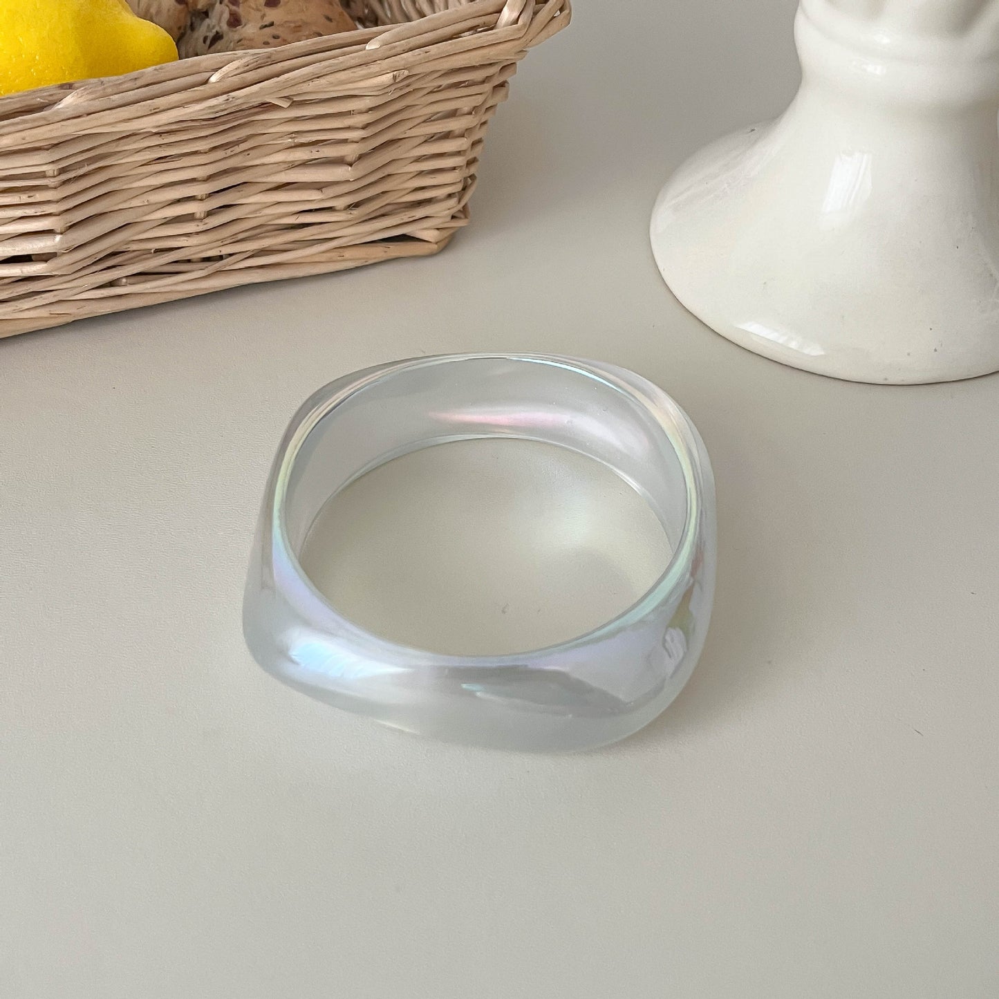 Bracelets en acrylique transparent