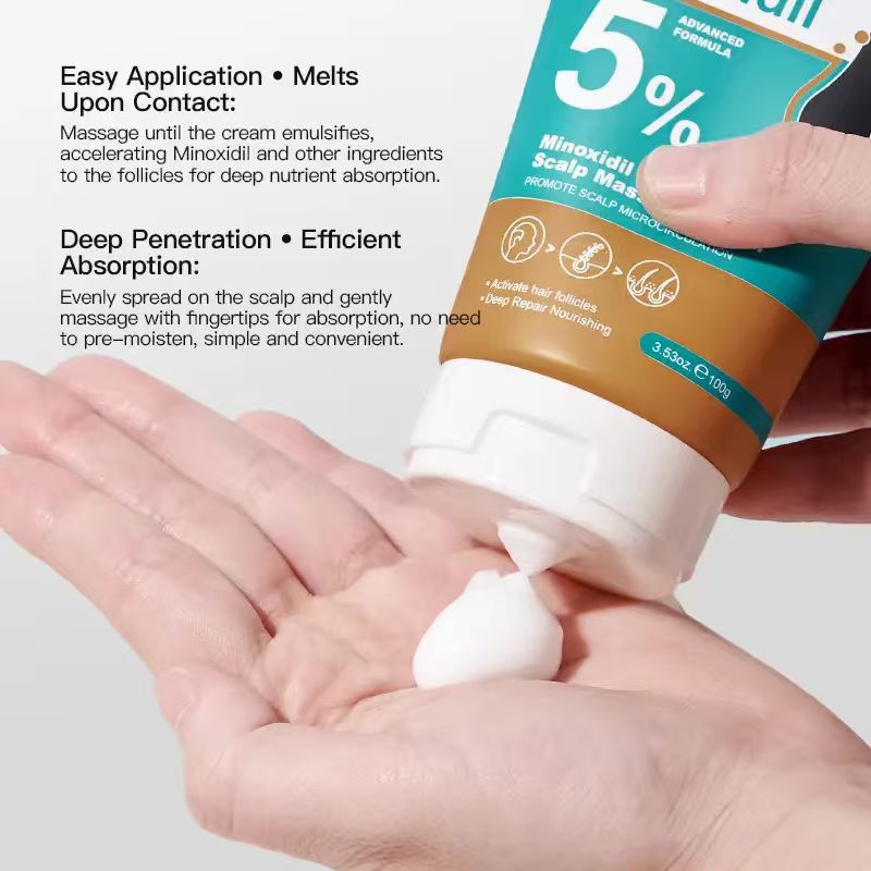 Creme de massage du cuir chevelu