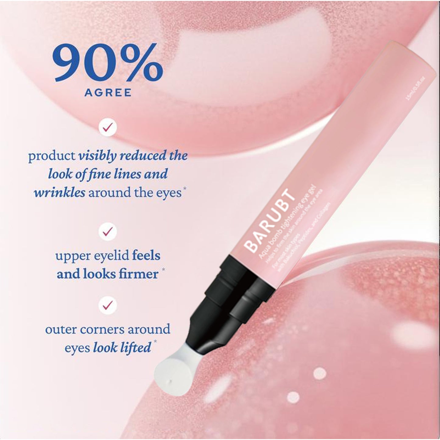 Essence de crème contour des yeux élastique à l'eau