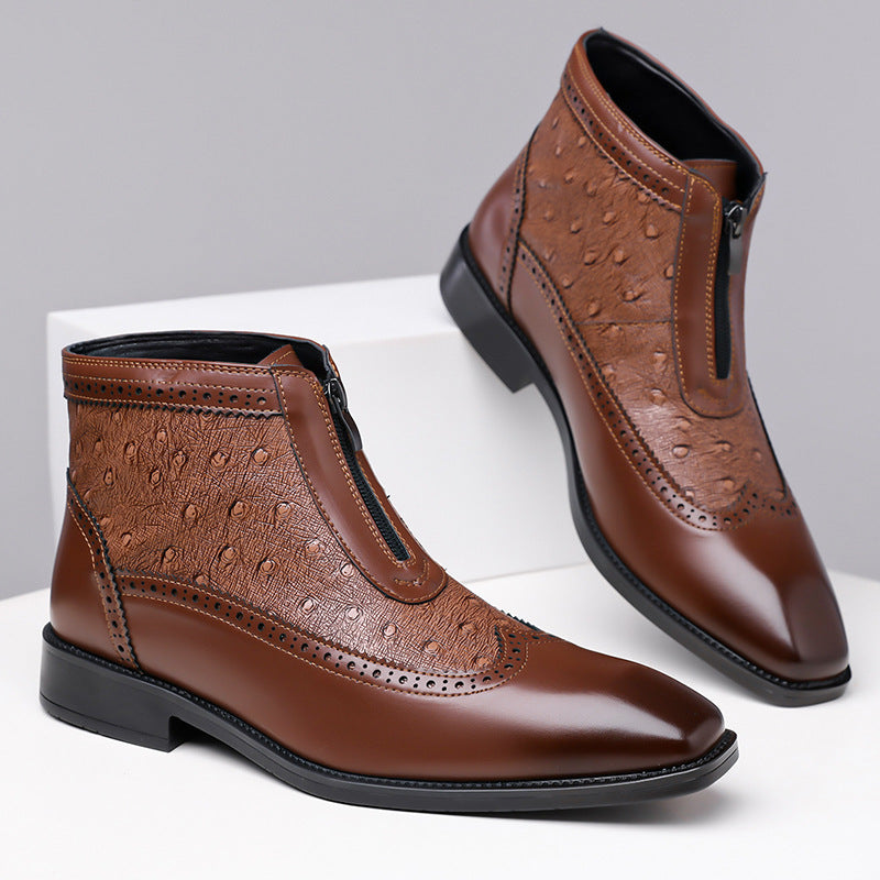 Chaussures pour hommes grande taille à bout pointu