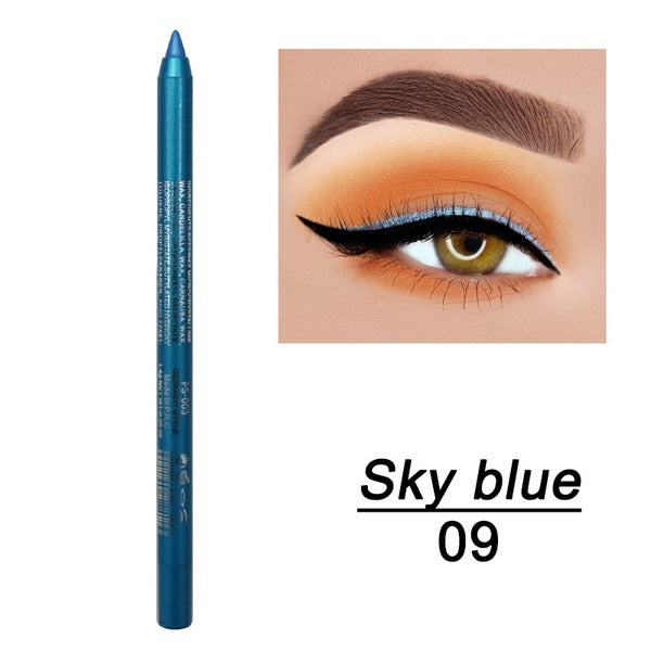 Eyeliner gel waterproof 14 couleurs avec finition nacrée