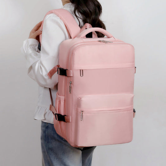 Sac à dos de voyage compressible avec compartiment pour ordinateur portable