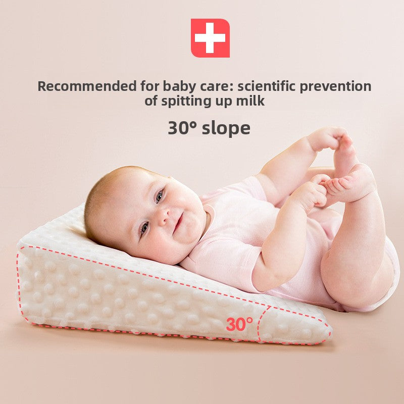 Oreiller incliné anti-régurgitations pour bébé - Soulage les régurgitations - Oreiller anti-glissement latéral