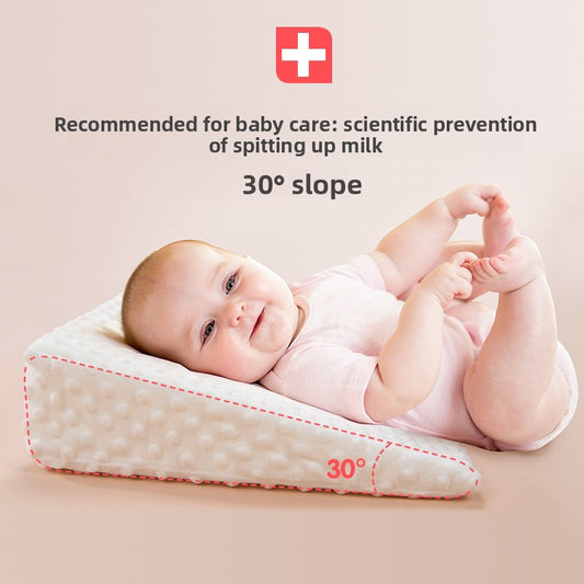 Oreiller incliné anti-régurgitations pour bébé - Soulage les régurgitations - Oreiller anti-glissement latéral