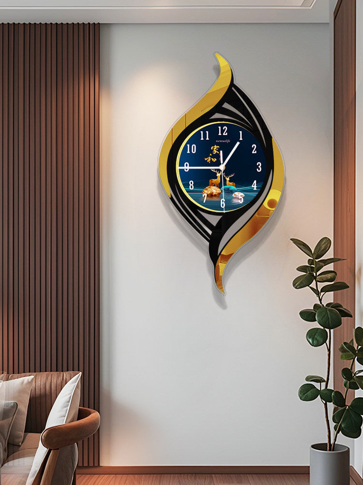 Horloge murale en quartz silencieuse style nordique